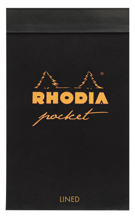 Rhodia Pocket Pad - Black - Lined